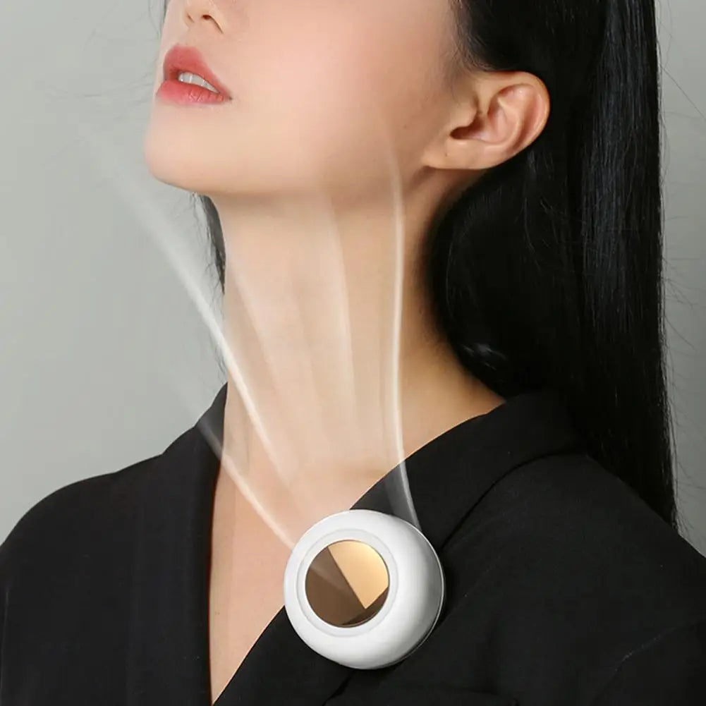 Portable Silent Mini Bladeless Electric Fan,Small fan Clip on Shirt Waist Mini Bladeless Fan Adjustable 3-Speed For Outdoor NEW